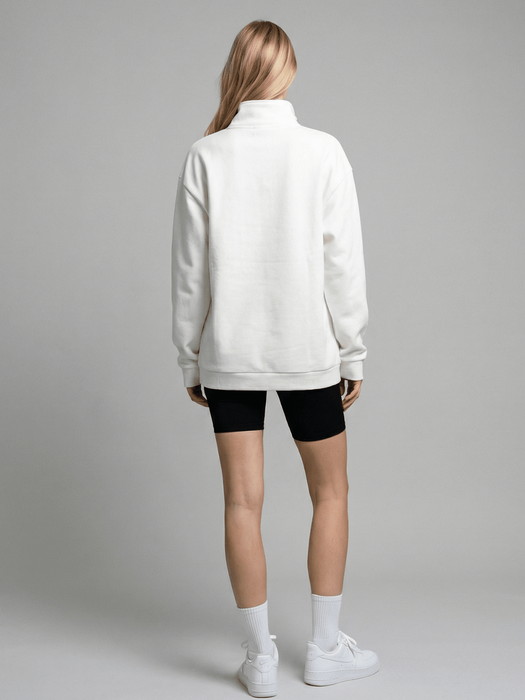 Sasha - Oversized Half-Zip Sweatshirt
