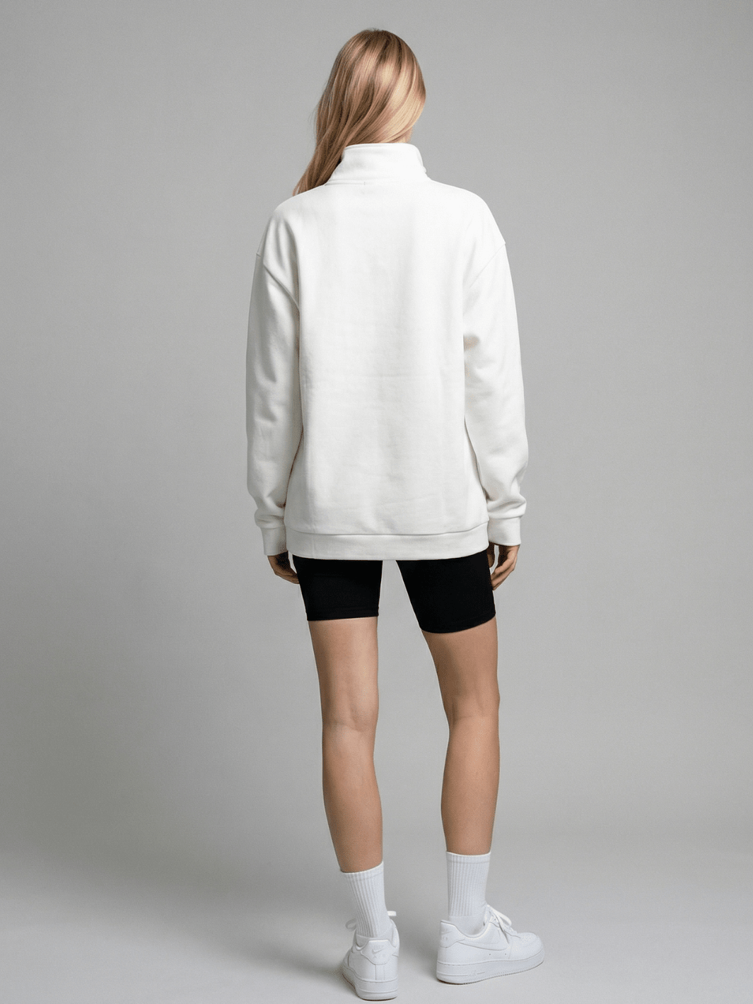 Sasha - Oversized Half-Zip Sweatshirt