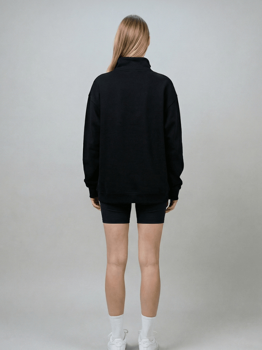 Sasha - Oversized Half-Zip Sweatshirt